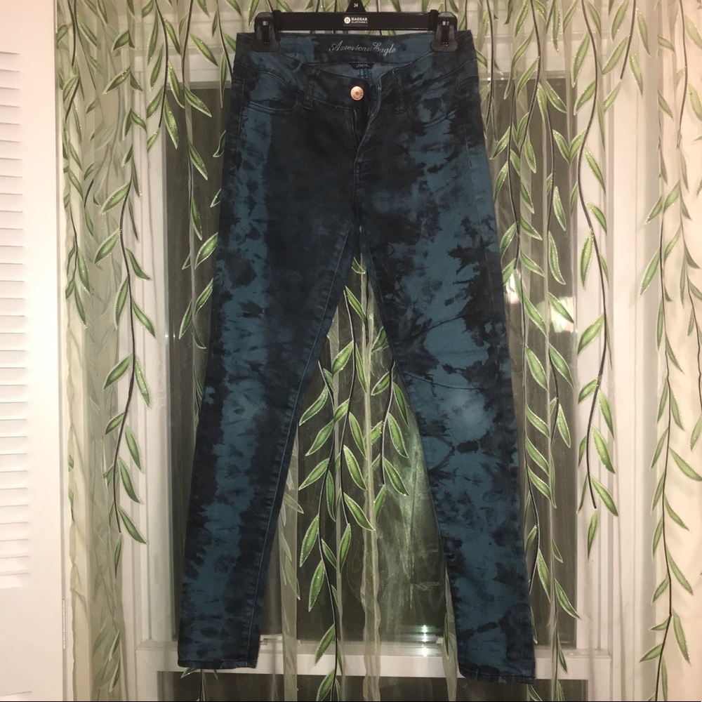 Tie-dye American Eagle jeans